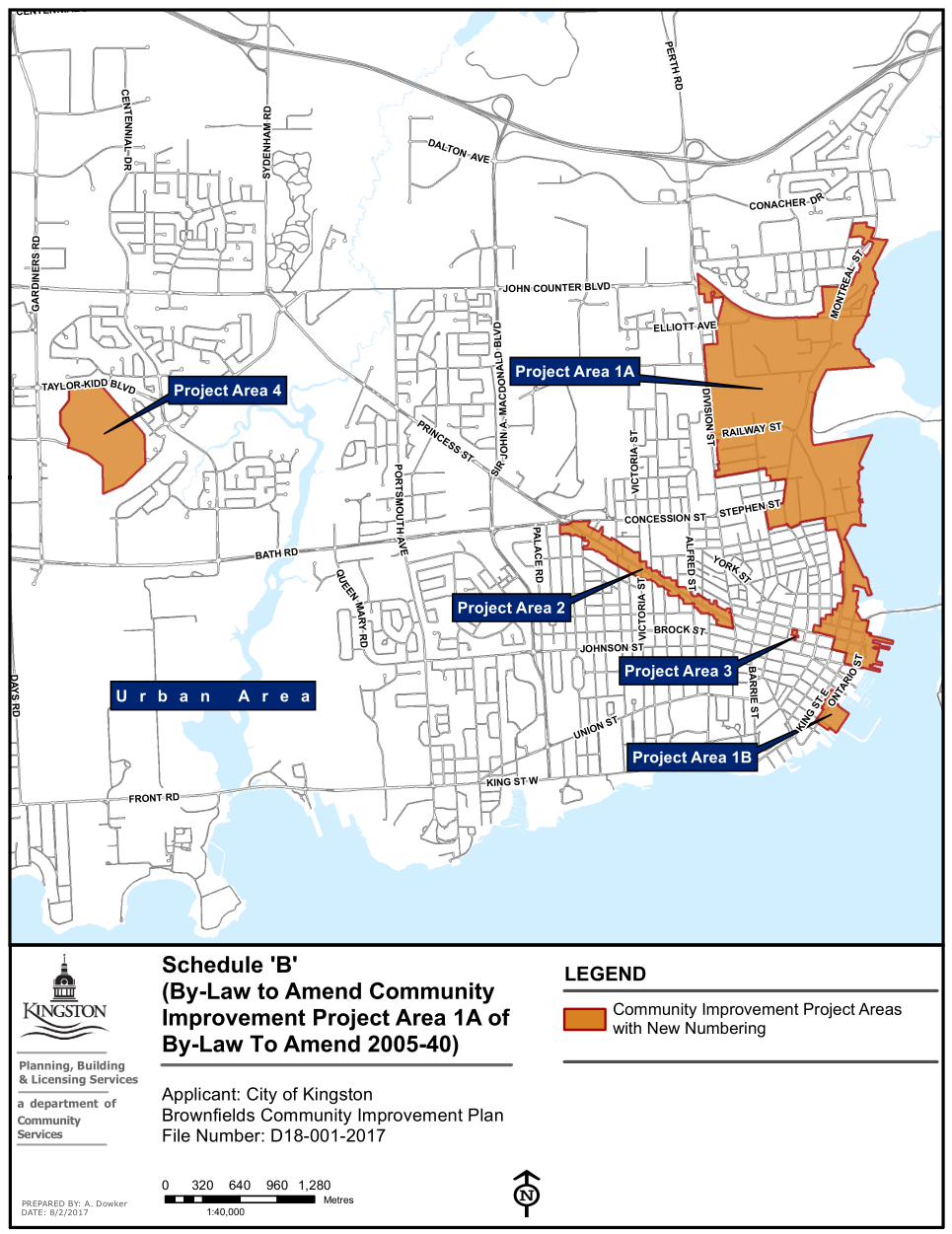 Map of community improvement areas with new numbering