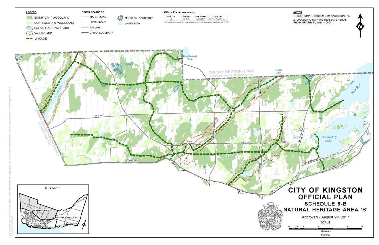 Map of Significant Woodlands - Schedule 8B - Natural Heritage Area B