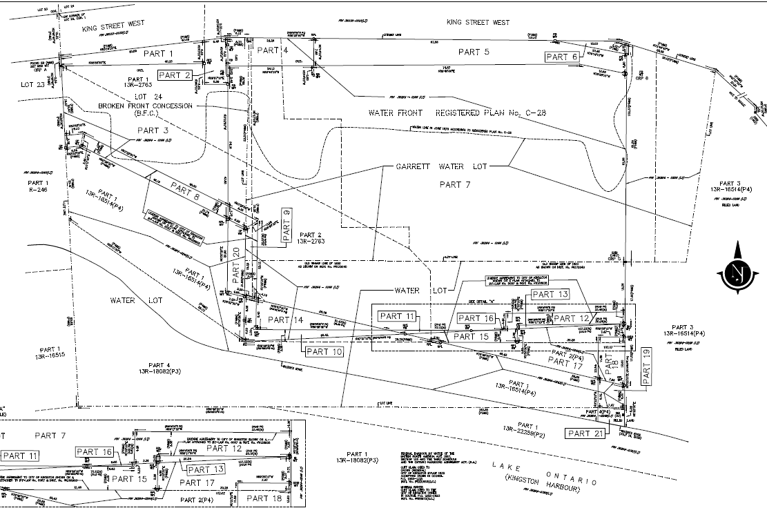Reference plan illustrating affected lands