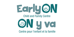 EarlyON Child and Family Centre - ON y va Centre pour l'enfant et la famille logo